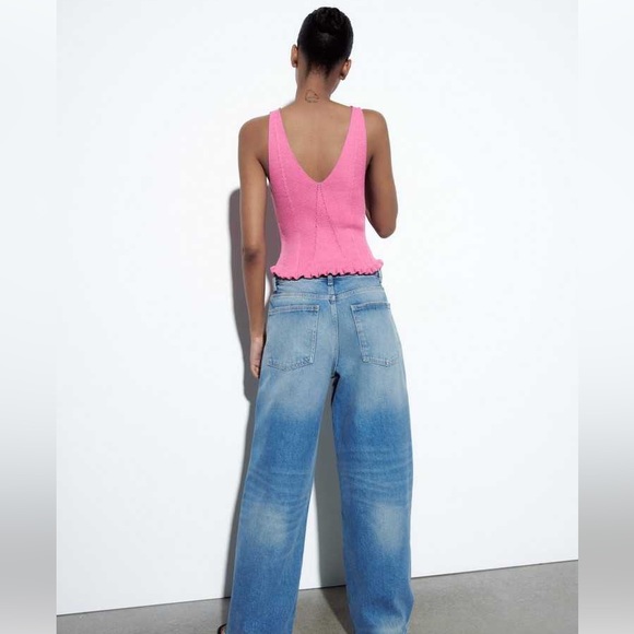 [ ₹880 ] Zara Ribbed Top - Picture 5 of 8